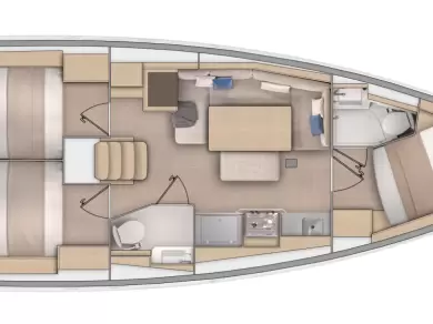 Boot mieten Split günstig Oceanis 37.1