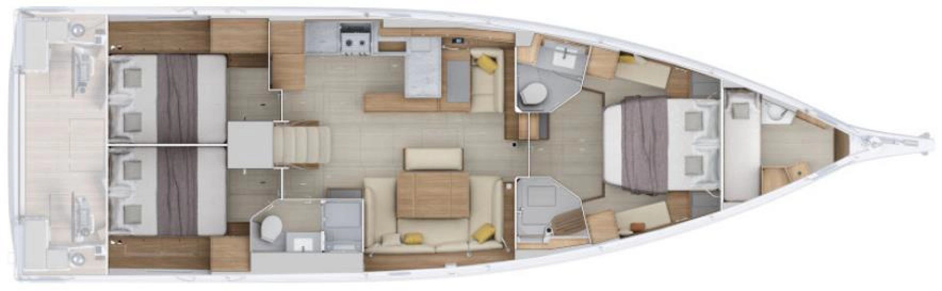 YachtCharter in Split - Bénéteau Oceanis 52 - 3 cab. auf SamBoat