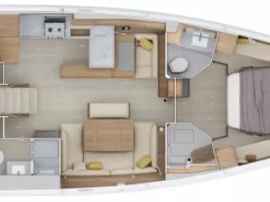 YachtCharter in Split - Bénéteau Oceanis 52 - 3 cab. auf SamBoat