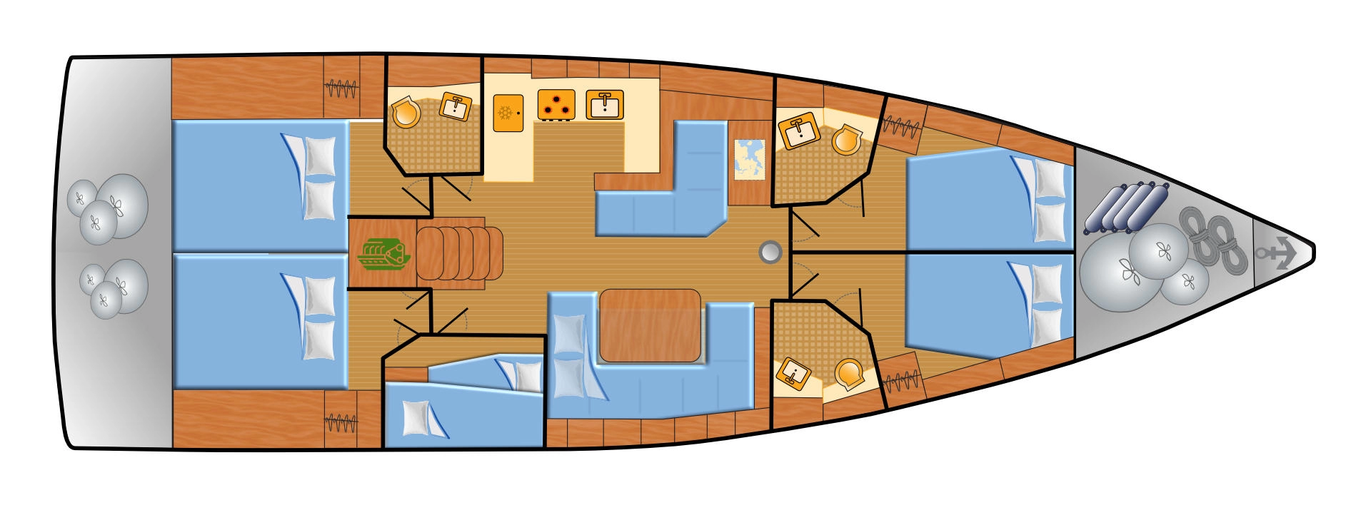 Segelboot mieten in Can Pastilla - Bénéteau Oceanis 51.1