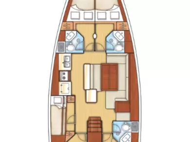 Boot mieten Vlycho günstig Oceanis 50