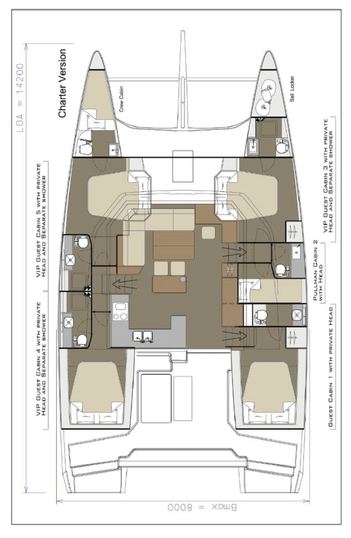 Boot mieten Pirovac günstig Dufour Catamarans 48 Sail
