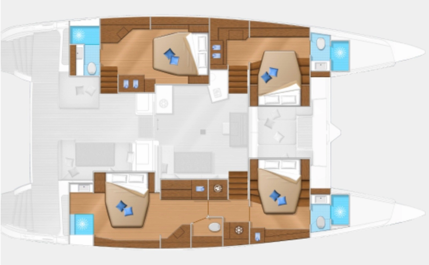 YachtCharter in Fethiye - Lagoon Lagoon 52 F auf SamBoat