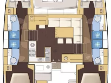 YachtCharter in Lefkáda - Lagoon Lagoon 450 F auf SamBoat