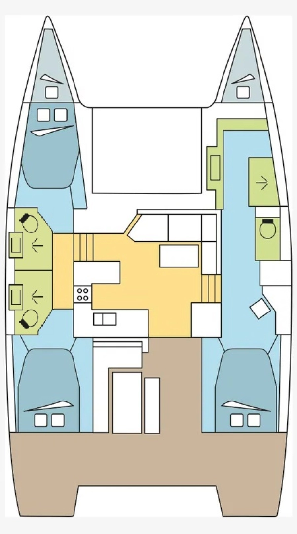 Vermietung Katamaran Fountaine Pajot mit Führerschein