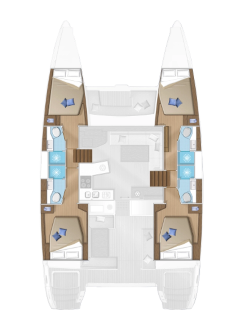 YachtCharter in Mykonos (Island) - Lagoon Lagoon 450 F auf SamBoat