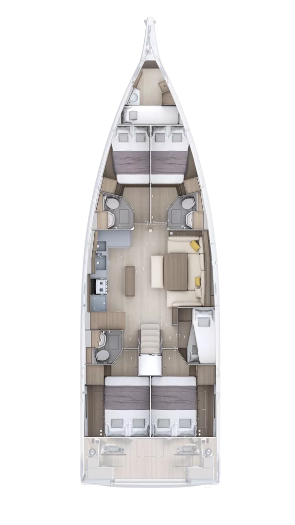 Bootsverleih Bénéteau Oceanis 52 - 6 cab. Kos Samboat