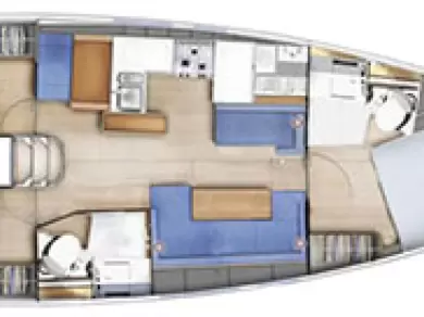 Boot mieten Bormes-les-Mimosas günstig Sun Odyssey 410