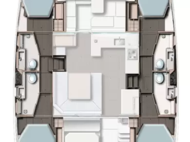 Leopard Catamarans / Robertson & Caine Leopard 45 - 3 + 1 cab. mieten Süd-Malé-Atoll