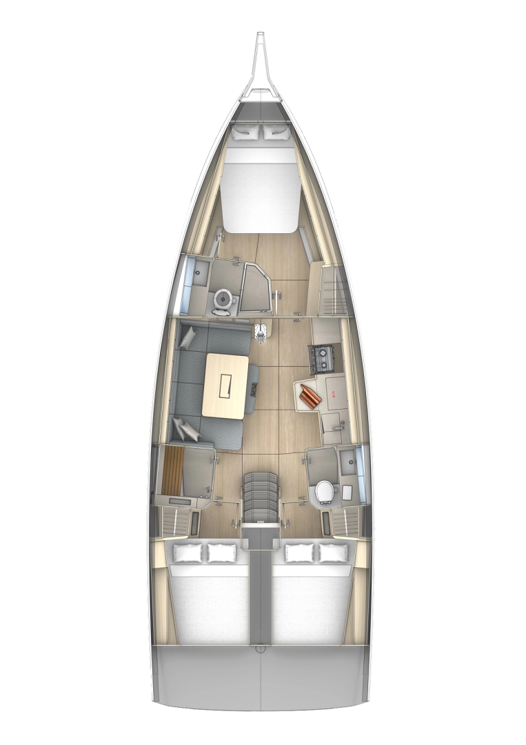 YachtCharter in Golfe-Juan - Dufour Dufour 41 auf SamBoat