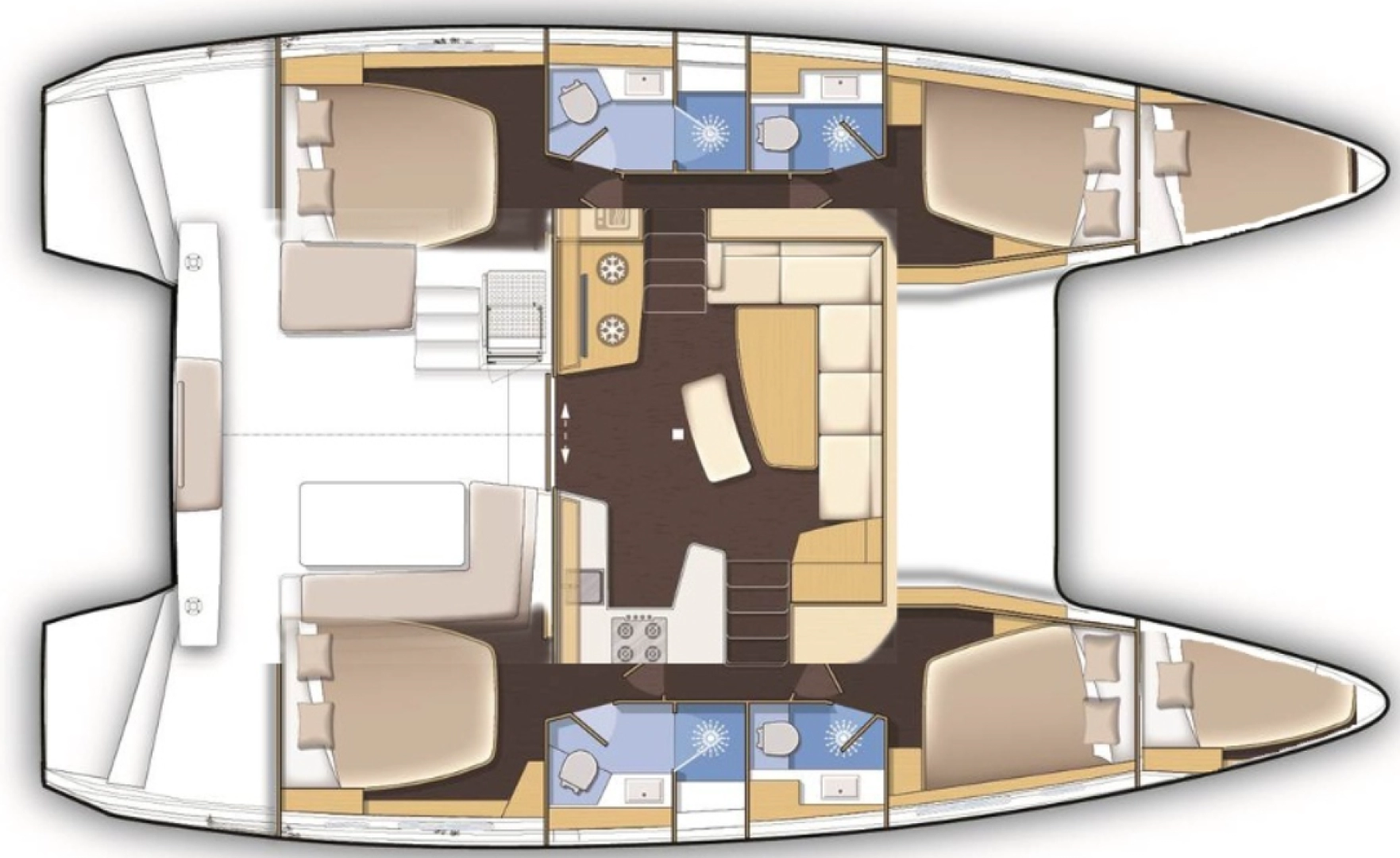 Vermietung Katamaran Lagoon mit Führerschein