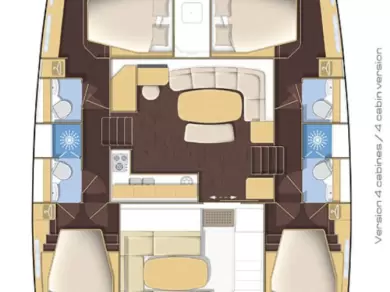 YachtCharter in Turgutreis - Lagoon Lagoon 421 auf SamBoat