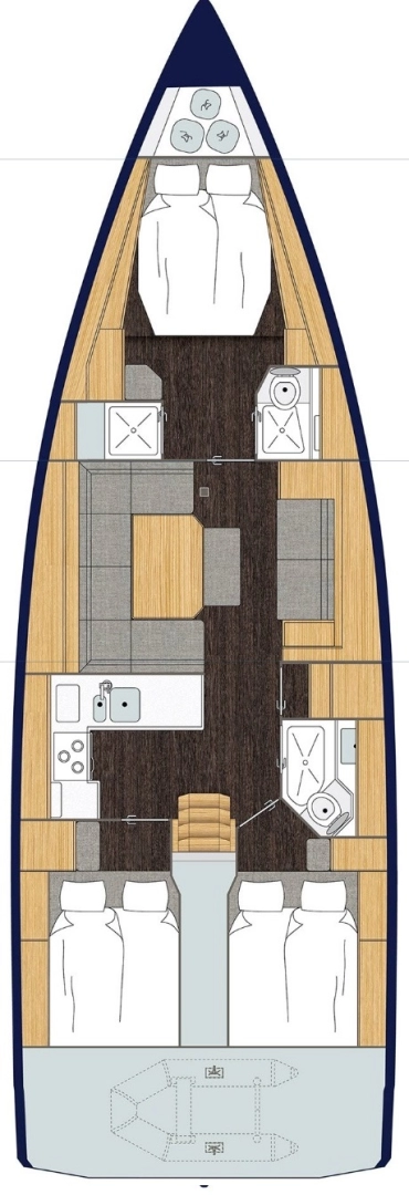 Vermietung Segelboot Bavaria mit Führerschein