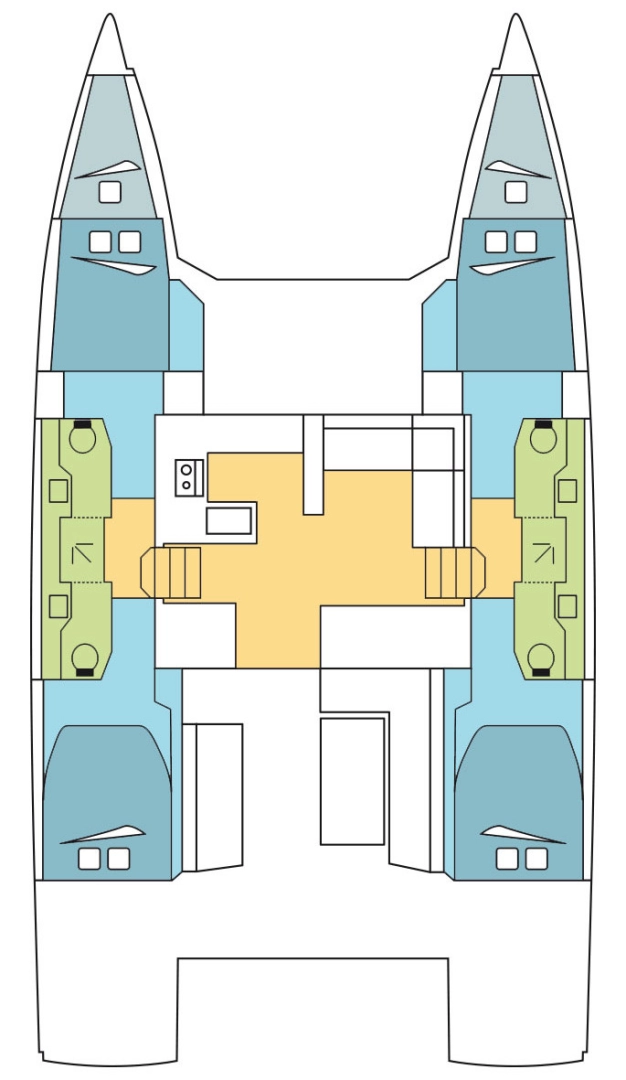 Bootsverleih Bavaria Nautitech 47 Power - 4 + 2 cab. Komolac Samboat