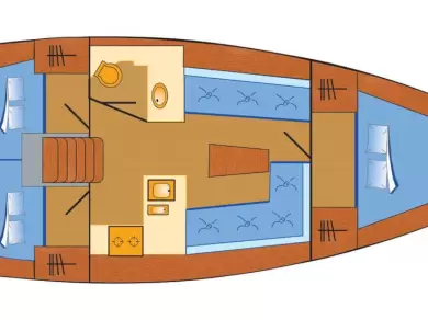 Vermietung Segelboot Bavaria mit Führerschein