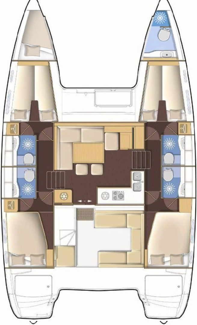 Ein Lagoon Lagoon 400 S2 mieten in Lefkáda