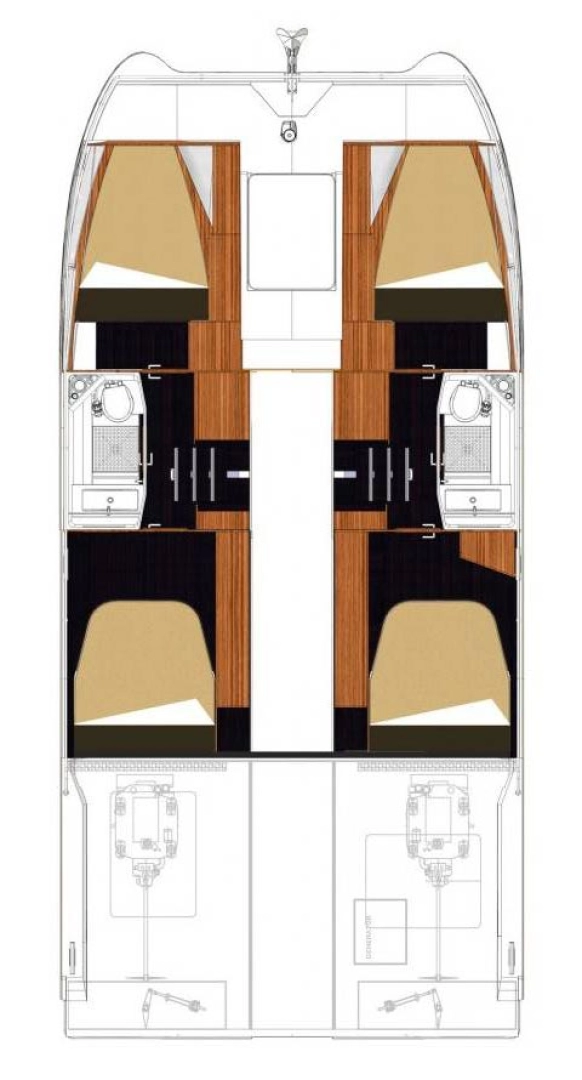Motorboot mit oder ohne Skipper Fountaine Pajot mieten in Pomer