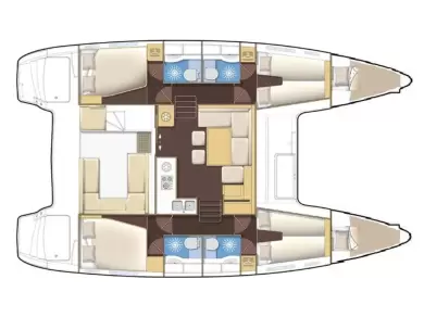 YachtCharter in Sukošan - Lagoon Lagoon 400 S2 auf SamBoat