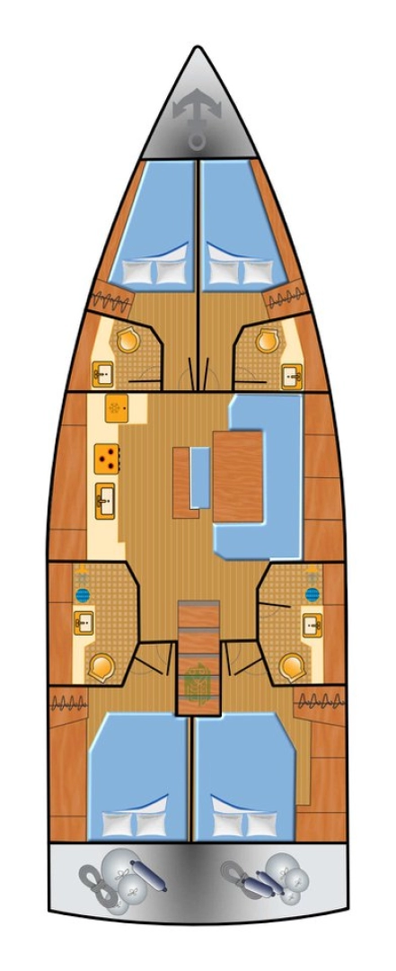 Bootsverleih Hanse Hanse 460 Biograd na Moru Samboat