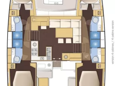 Boot mieten Lefkáda günstig Lagoon 46