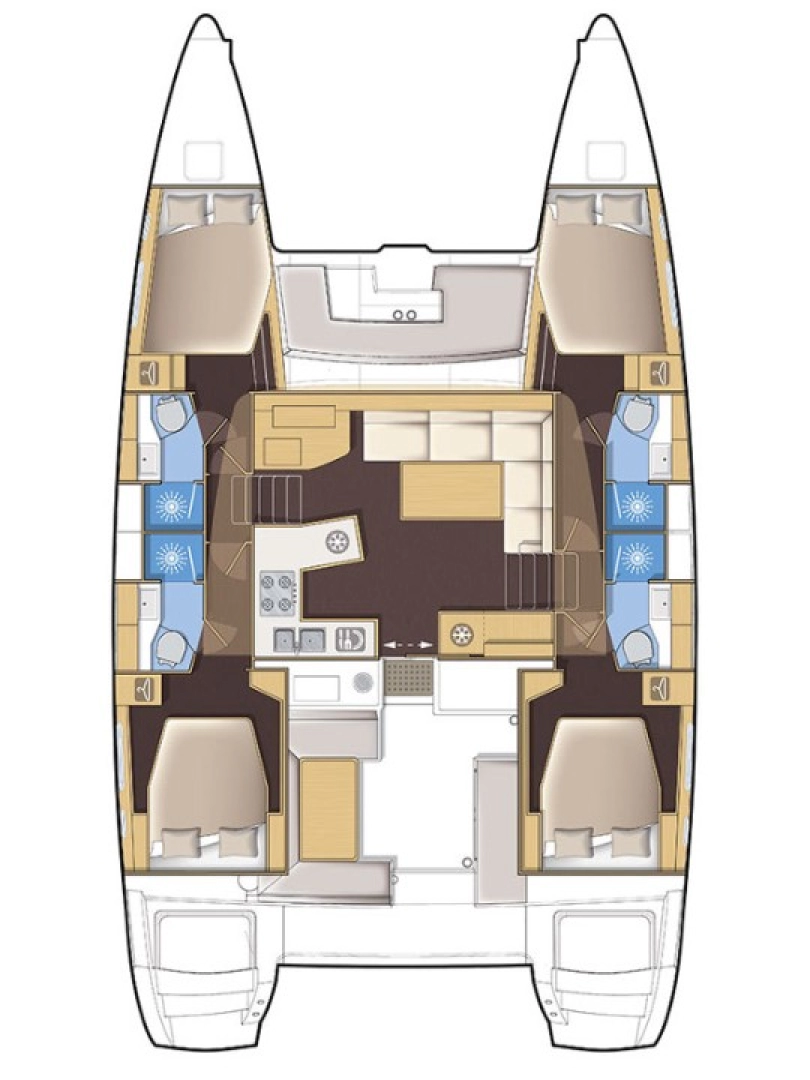 YachtCharter in Seget Donji - Lagoon Lagoon 450 F auf SamBoat