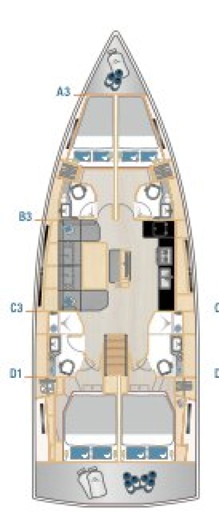 Bootsverleih Hanse Hanse 460 Seget Donji Samboat