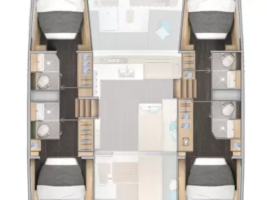 Vermietung Katamaran Lagoon mit Führerschein