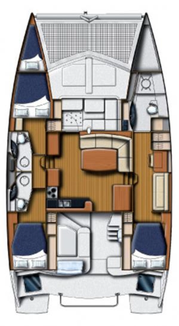 Bootsverleih Leopard Catamarans / Robertson & Caine Leopard 45 - 3 + 1 cab. Seget Donji Samboat