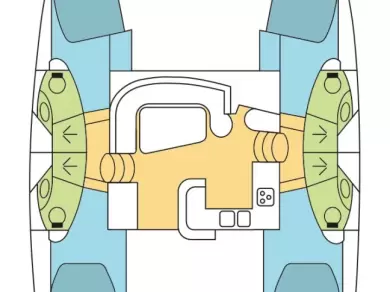 Katamaran mieten in Airlie Beach - Leopard Catamarans / Robertson & Caine Leopard 46 - 4 cab.