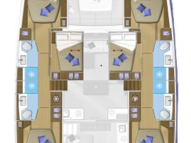 YachtCharter in Nidri - Lagoon Lagoon 50 auf SamBoat