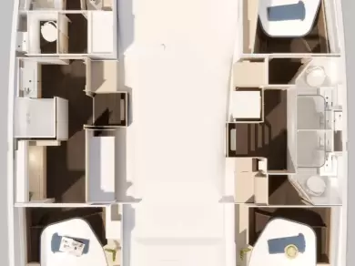 Ein Fountaine Pajot Fountaine Pajot FP 44 Maestro - 3 cab. mieten in Road Town