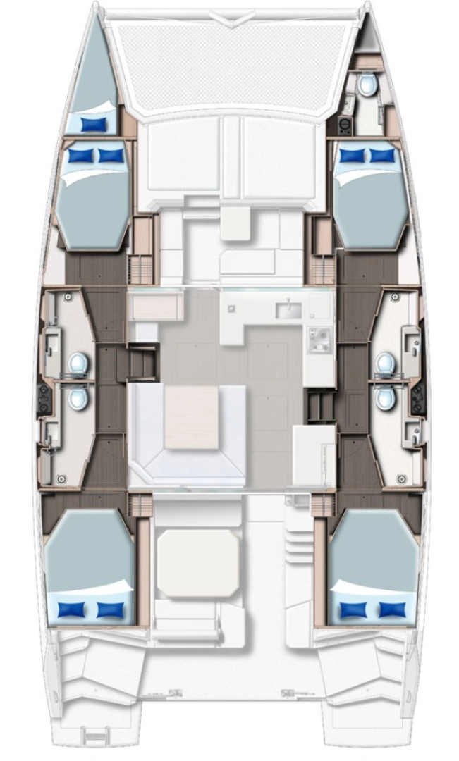Boot mieten Süd-Malé-Atoll günstig Leopard 45 - 3 + 1 cab.
