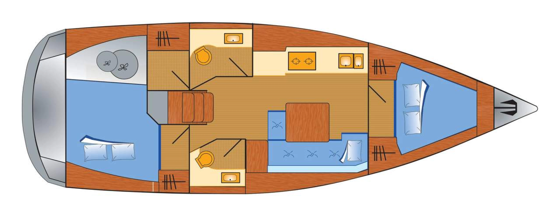 YachtCharter in Barth - Dufour Dufour 382 Grand Large auf SamBoat