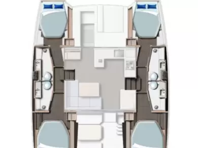 Leopard Catamarans / Robertson & Caine Leopard 42 - 4 cab. mieten Procida