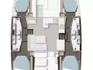 Ein Leopard Catamarans / Robertson & Caine Leopard 42 - 4 cab. mieten in Cannigione di Arzachena