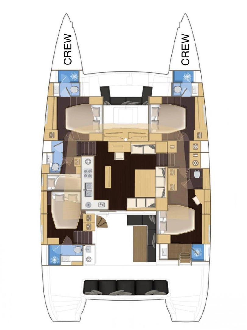 Vermietung Katamaran Lagoon mit Führerschein