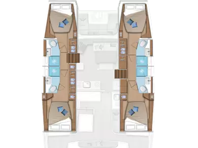 YachtCharter in Le Marin - Lagoon Lagoon 46 auf SamBoat