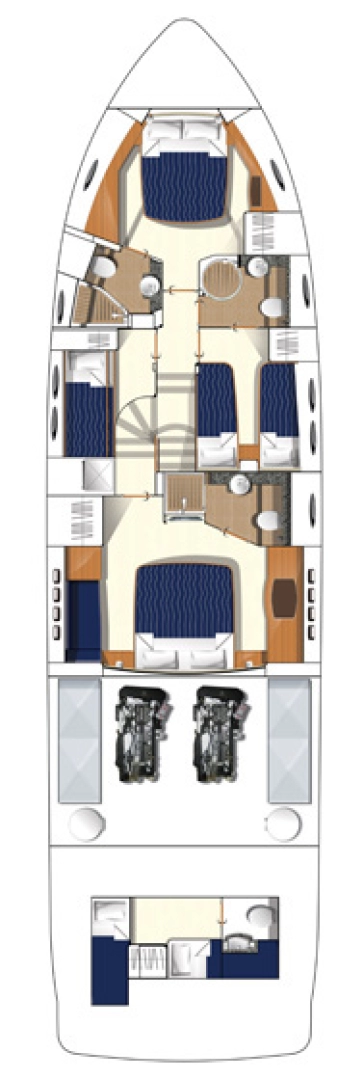 Yacht mieten in Podstrana - Princess Princess 62