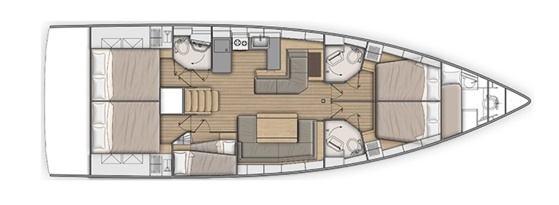 Segelboot mieten in Sukošan - Bénéteau Oceanis 51.1