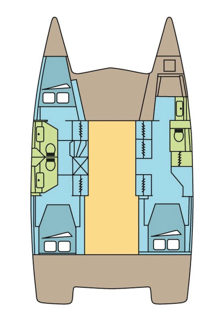 Katamaran mit oder ohne Skipper Fountaine Pajot mieten in Parham Town