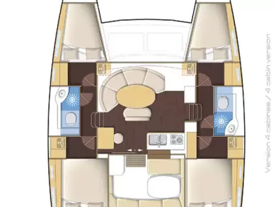 YachtCharter in Le Marin - Lagoon Lagoon 380 auf SamBoat