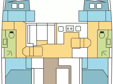 Vermietung Katamaran Nautitech mit Führerschein