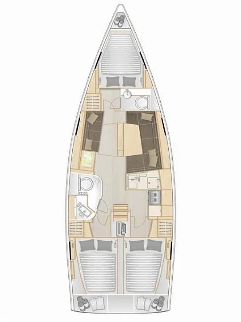 Vermietung Segelboot Hanse mit Führerschein