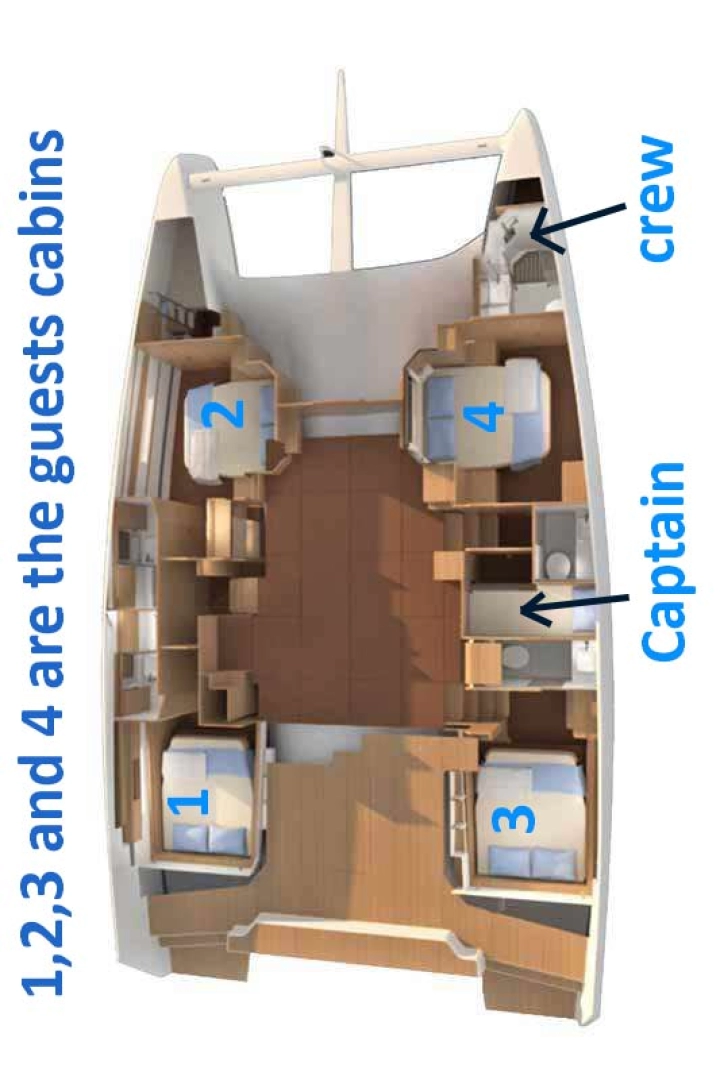 Ein Dufour Dufour Catamarans 48 Sail mieten in Capo d'Orlando