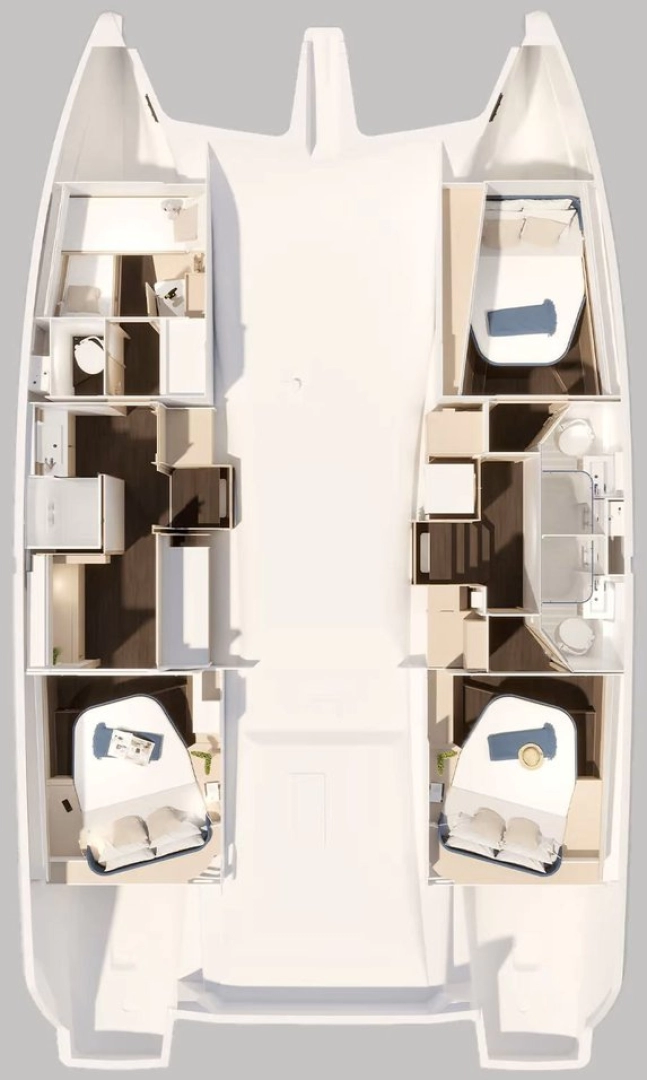 Ein Fountaine Pajot Fountaine Pajot FP 44 Maestro - 3 cab. mieten in Road Town