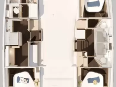 Ein Fountaine Pajot Fountaine Pajot FP 44 Maestro - 3 cab. mieten in Road Town