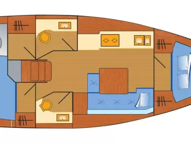 Vermietung Segelboot Dufour mit Führerschein
