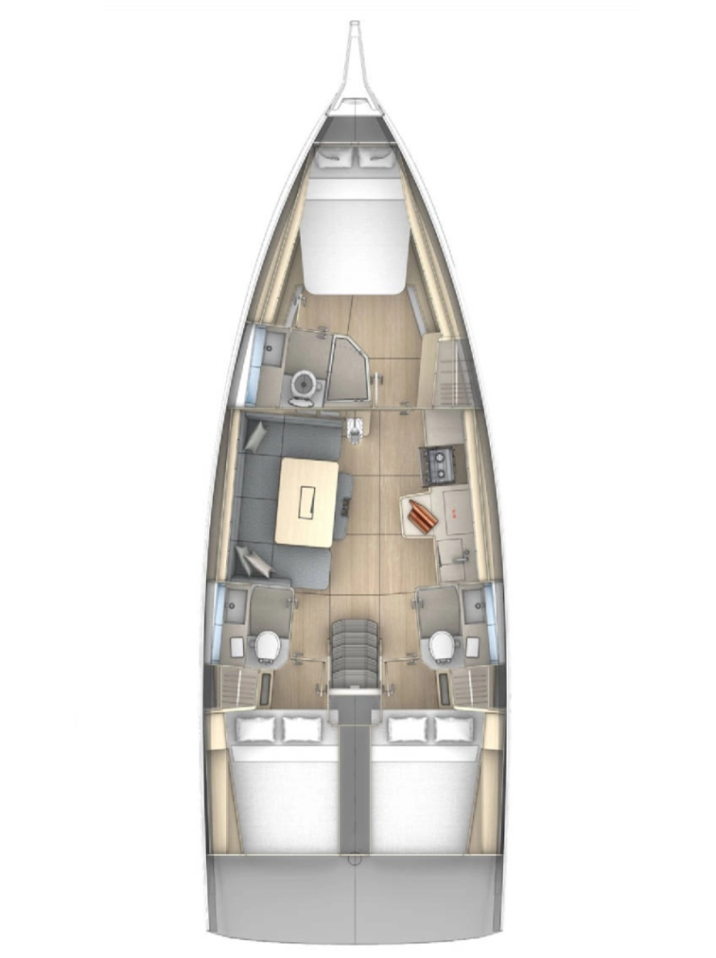 Segelboot mieten in Álimos - Dufour Dufour 41