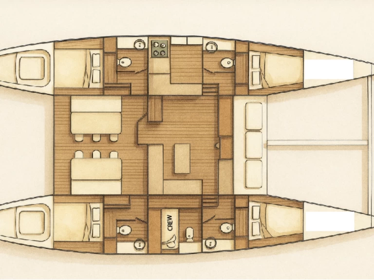 Vermietung Katamaran Lagoon mit Führerschein