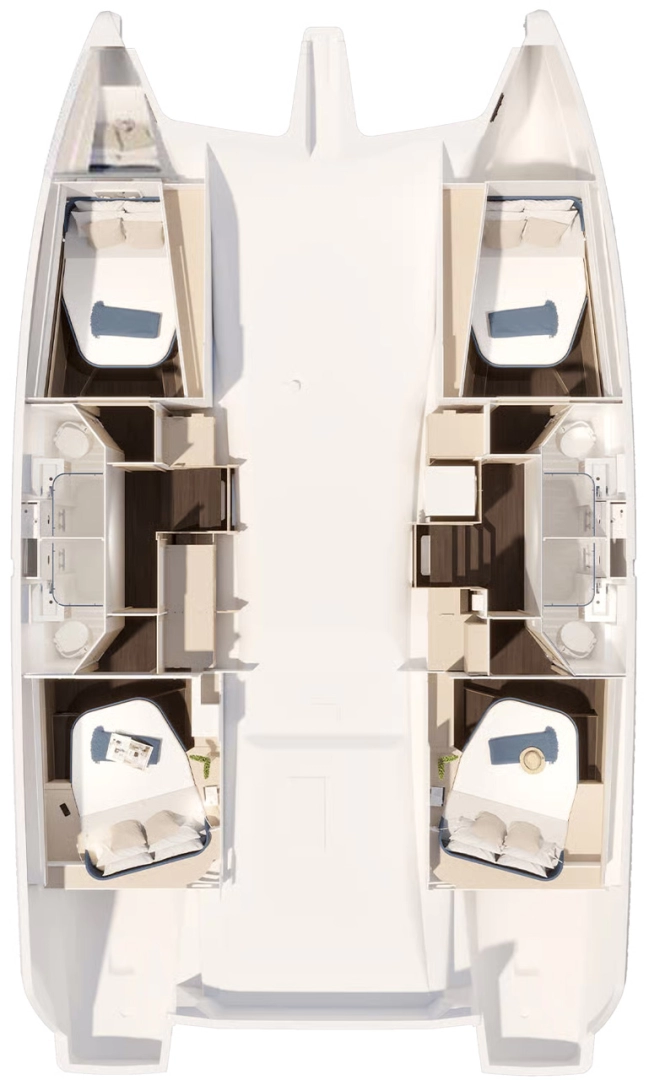 Fountaine Pajot Fountaine Pajot FP 44 Quatuor - 4 cab. mieten Trogir